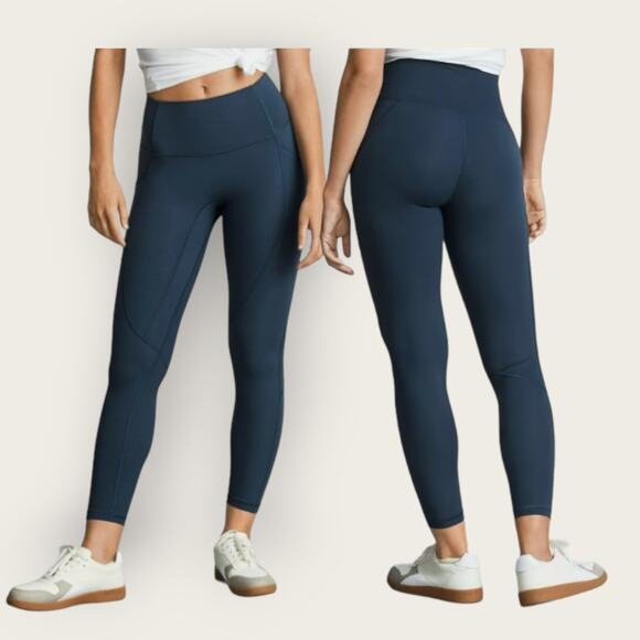Everlane The Perform Pocket Legging | XS | Cobalt Blue Athleisure Workout Bottom - Picture 1 of 8